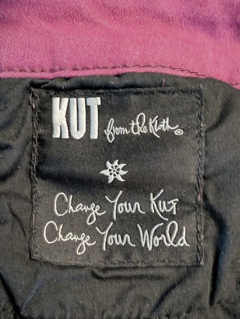 Kut from the Kloth Women's Purple Straight Leg Slim Fit Jeans Size 10 - Picture 4 of 8